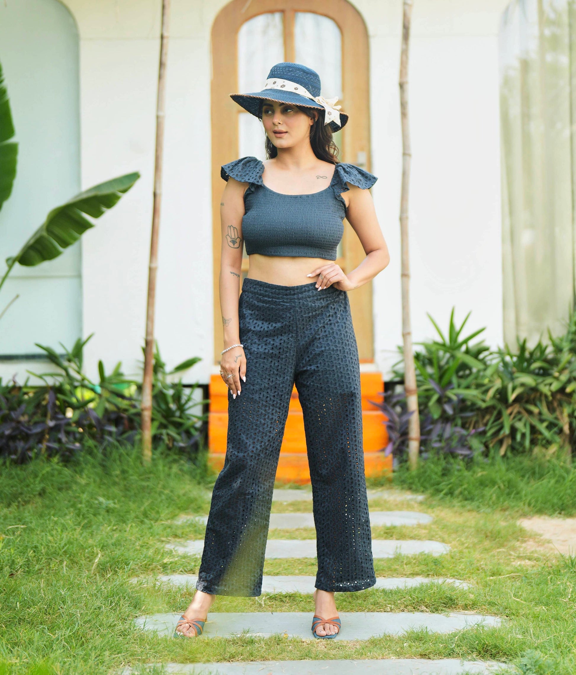 Bali Schiffli Cotton Pants