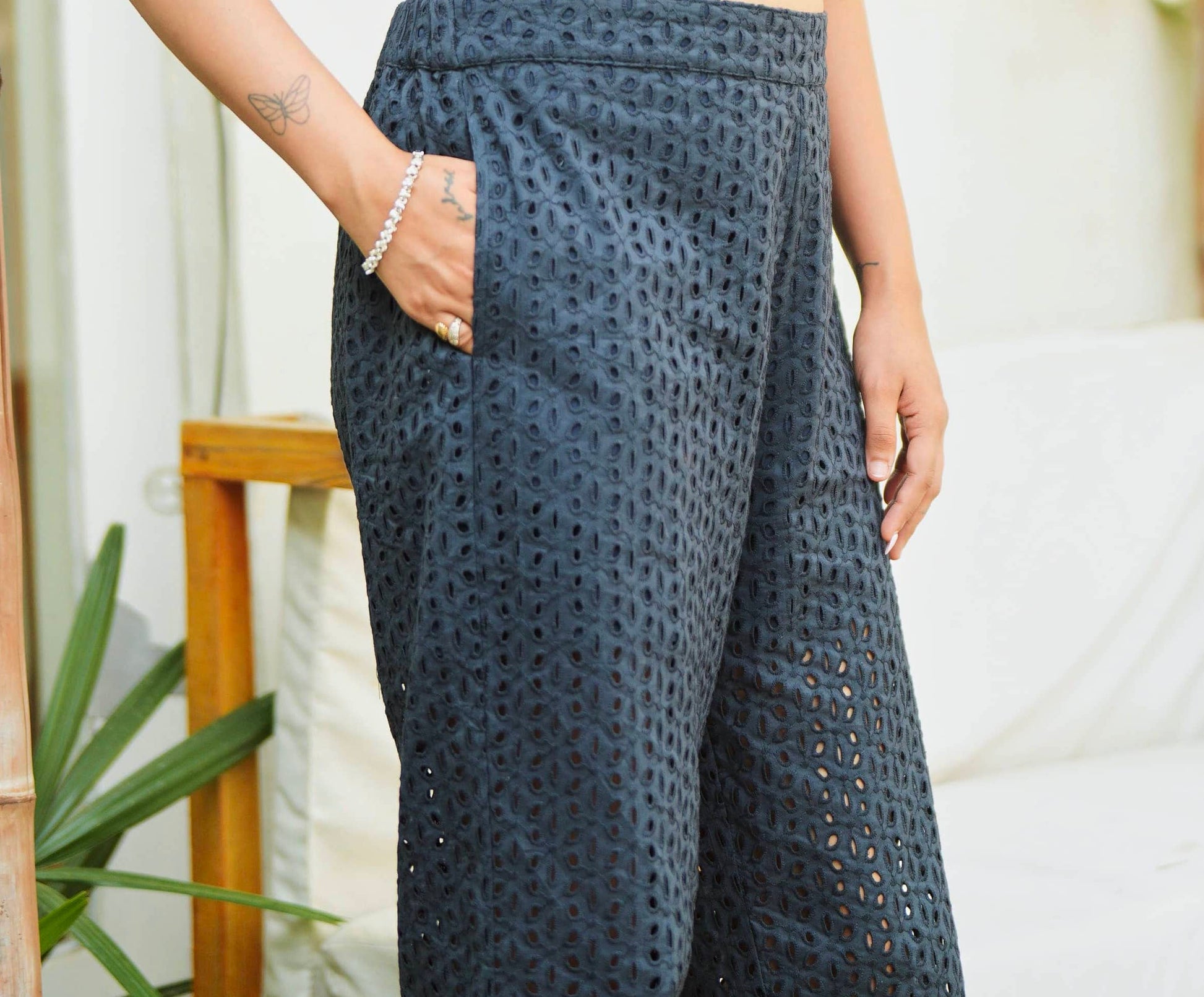 Bali Schiffli Cotton Pants