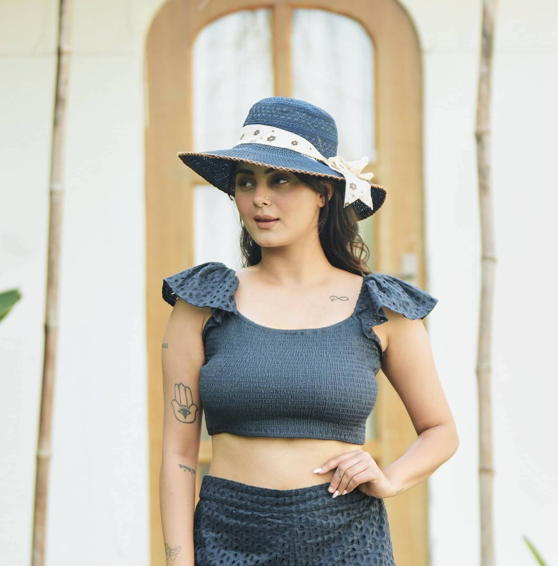 Bali Schiffli Crop Top