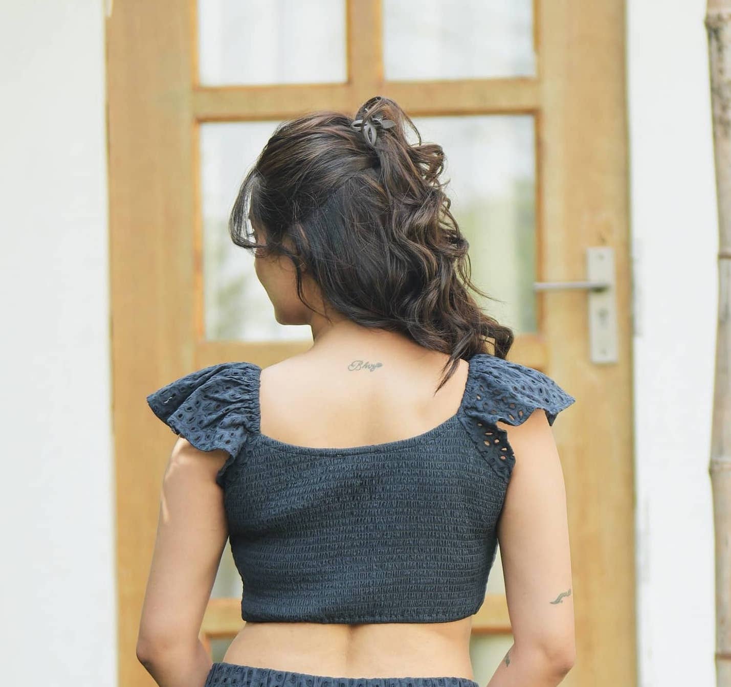 Bali Schiffli Crop Top