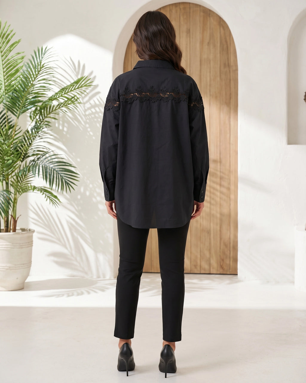 Madrid Lace Detail Oversize Shirt