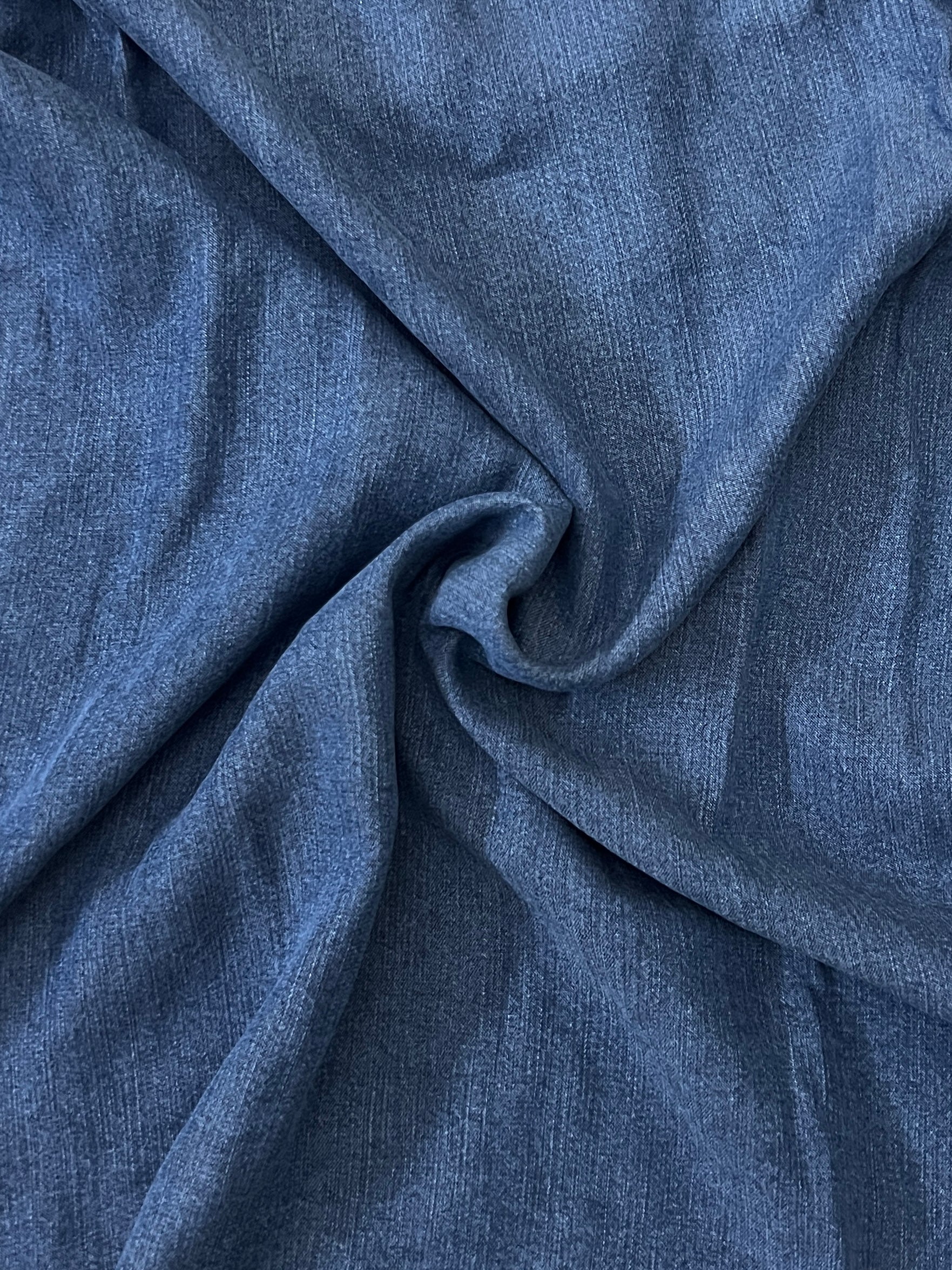 Milan Denim Ruffle Dress