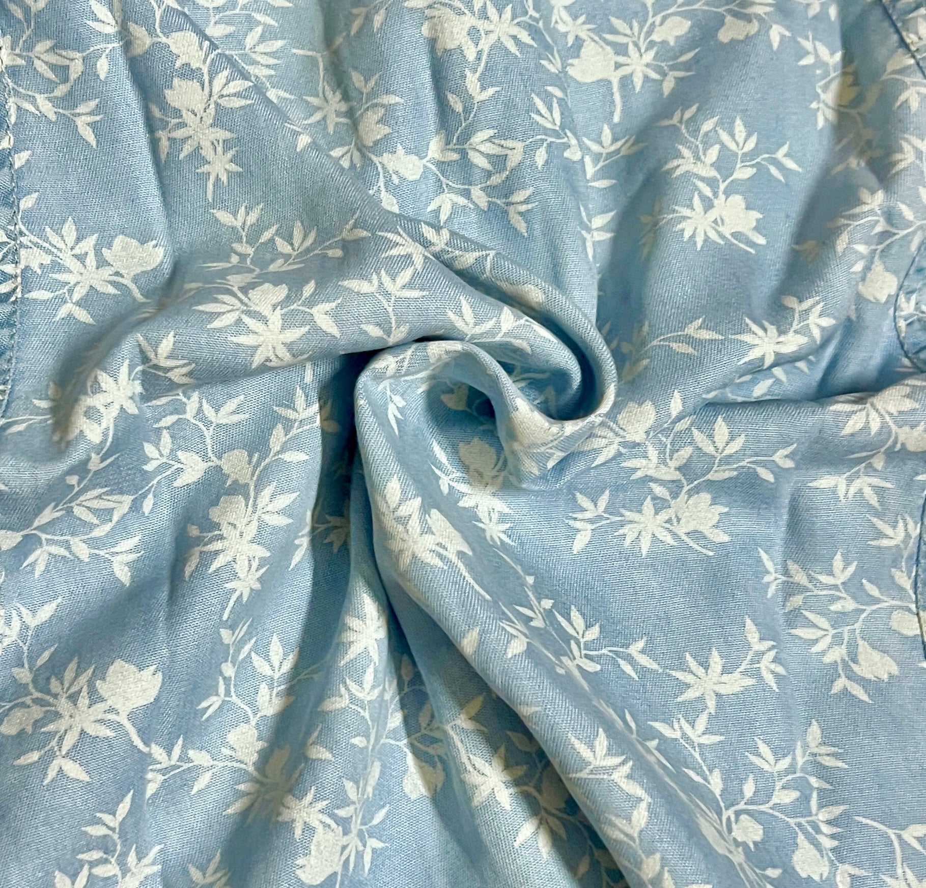 Mykonos Denim Printed Skirt