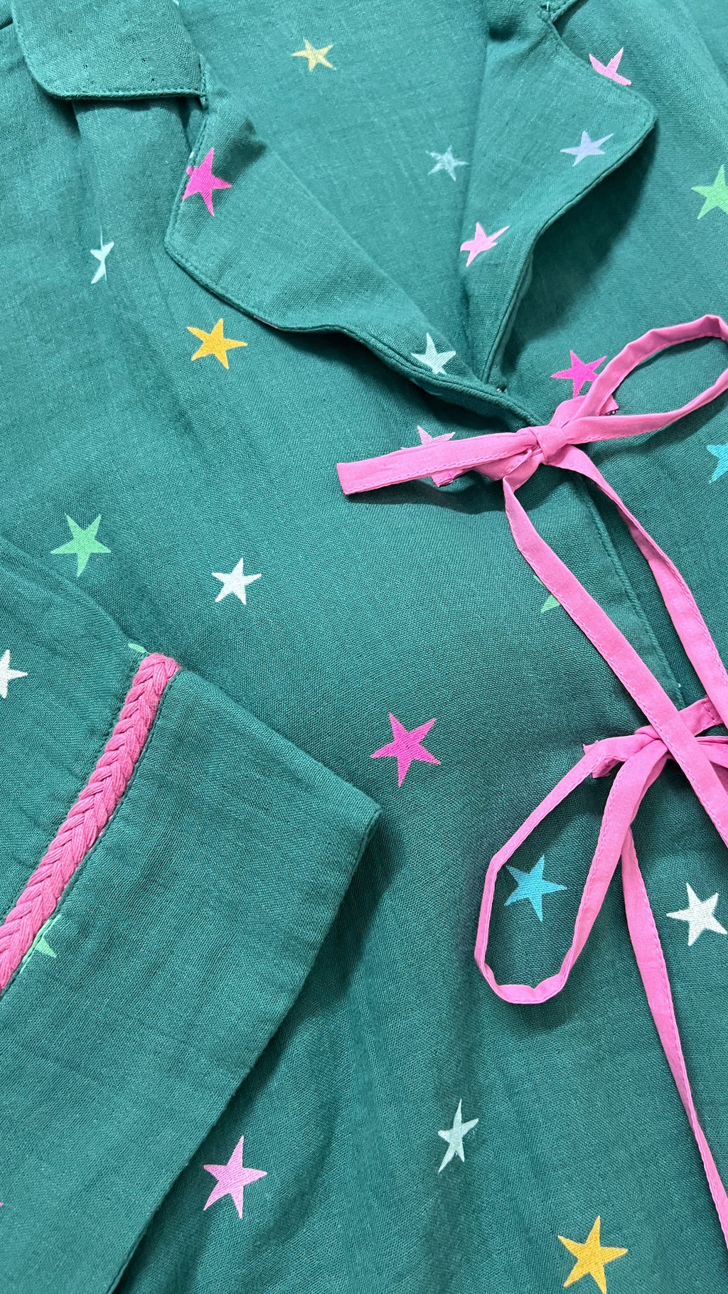 Swiss Stars Padded Night Suit [Shirt + Pyjama]