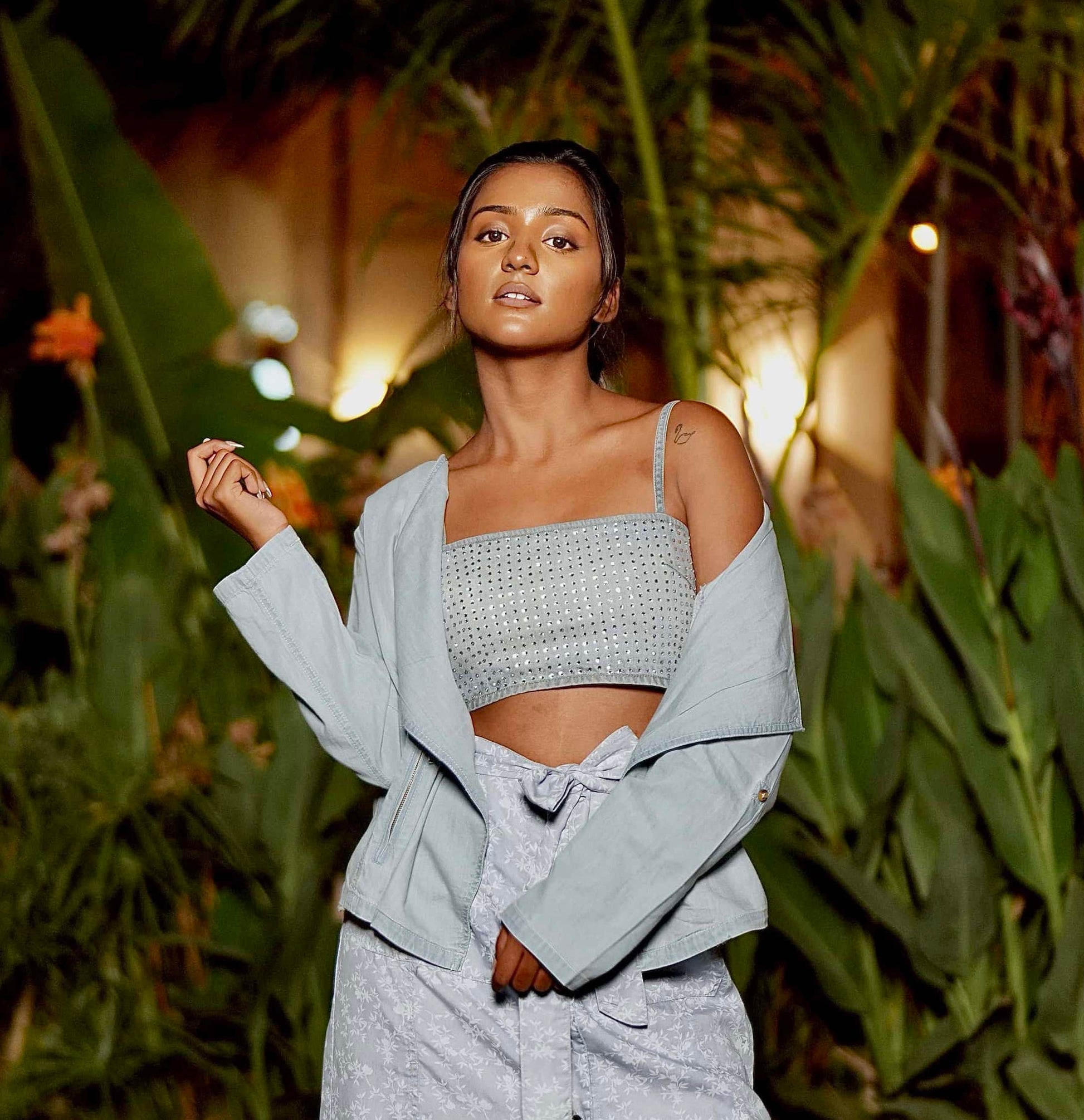 Mykonos Denim Shrug