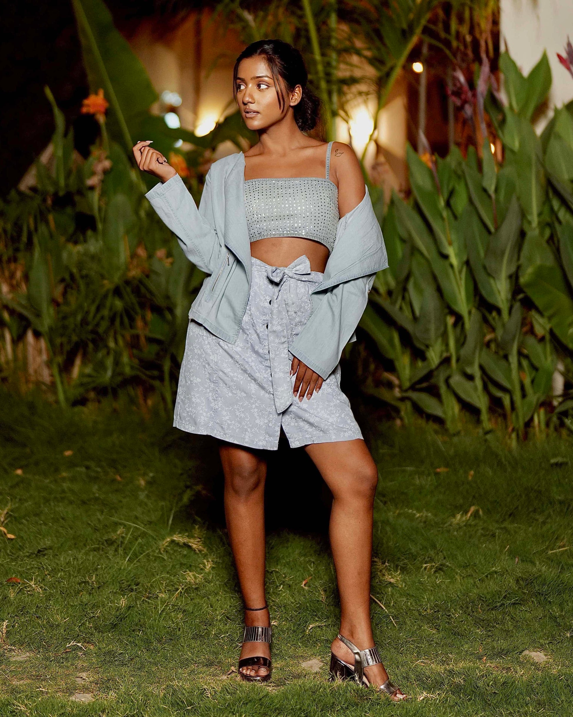Mykonos Denim Shrug