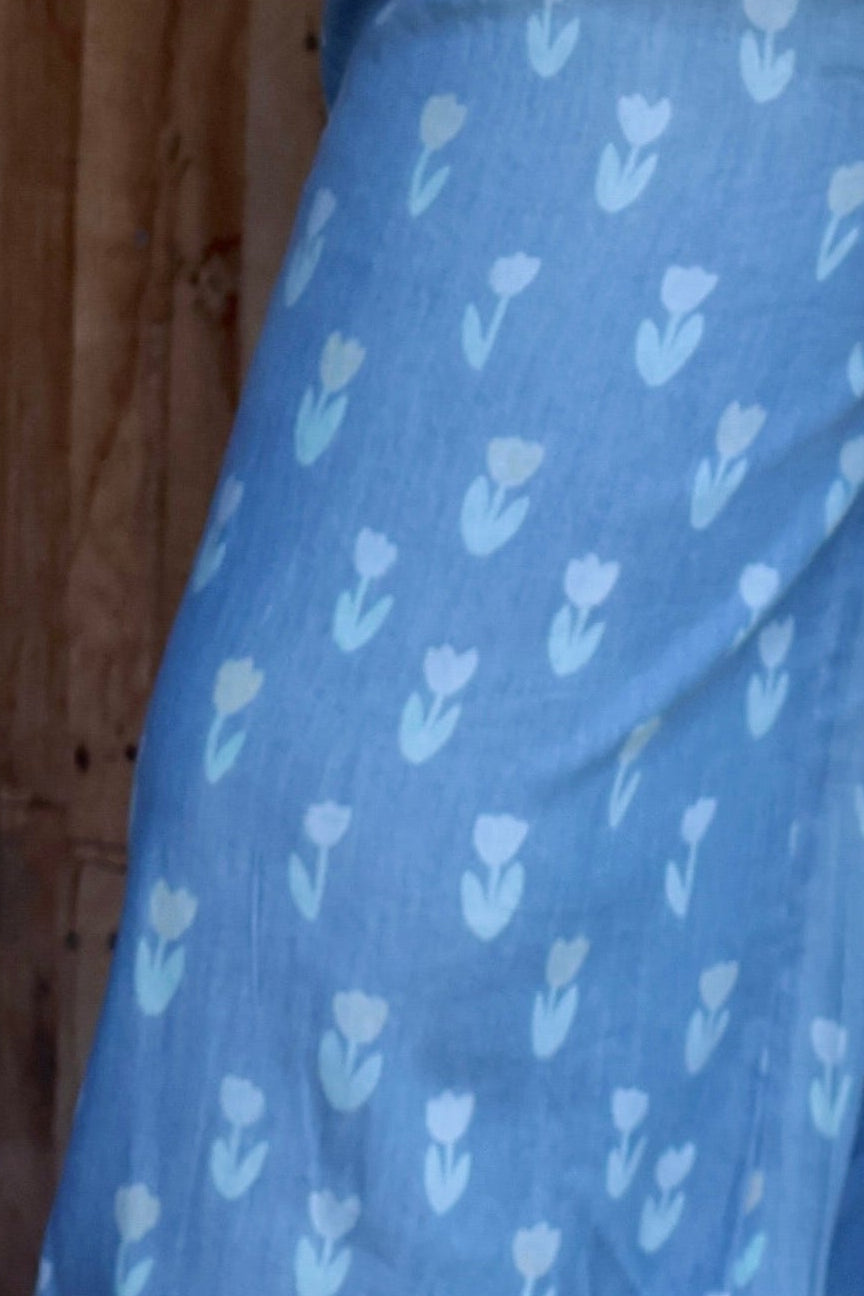 Tokyo Printed Denim Balloon Pants