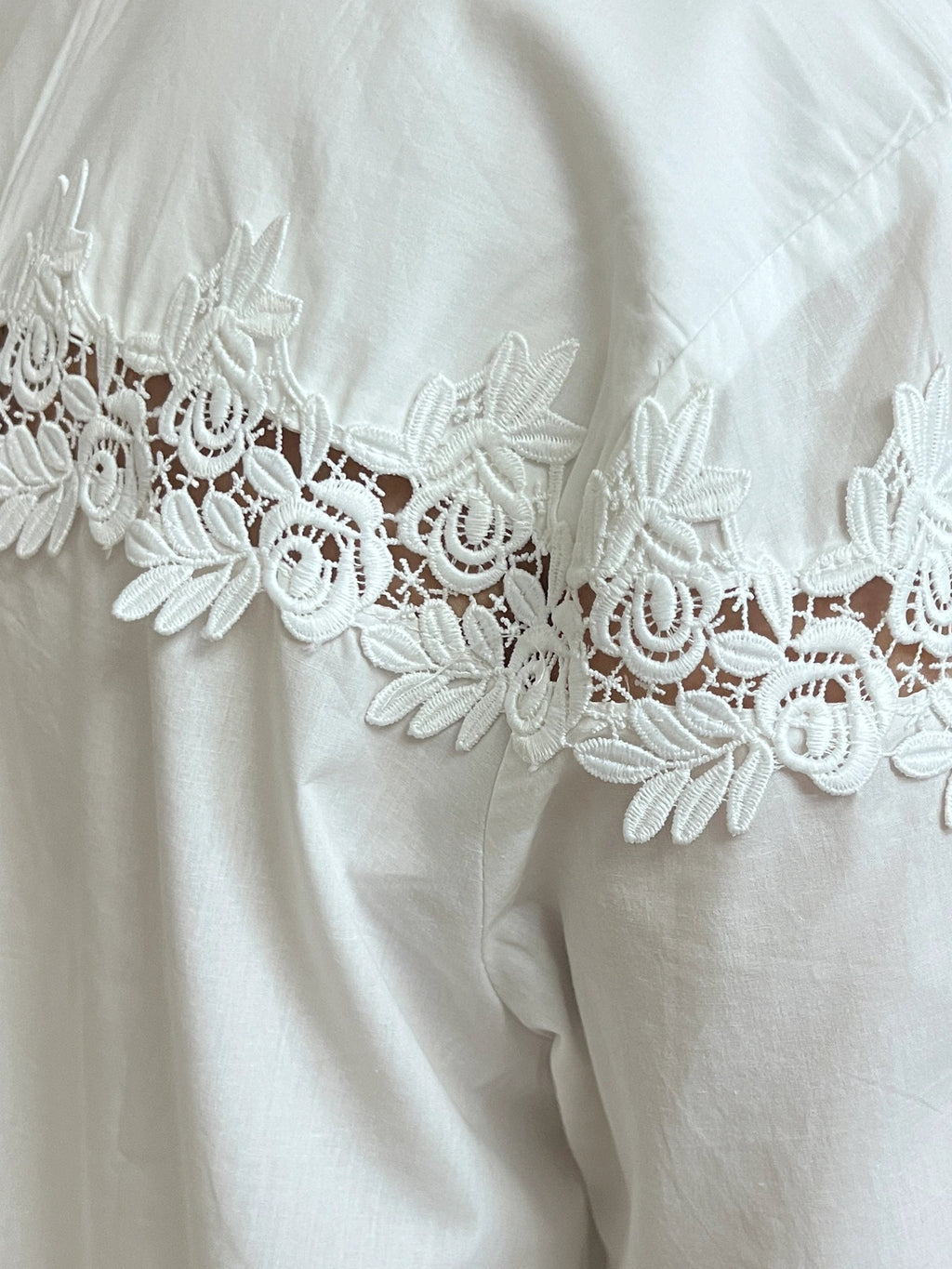Madrid Lace Detail Oversize Shirt