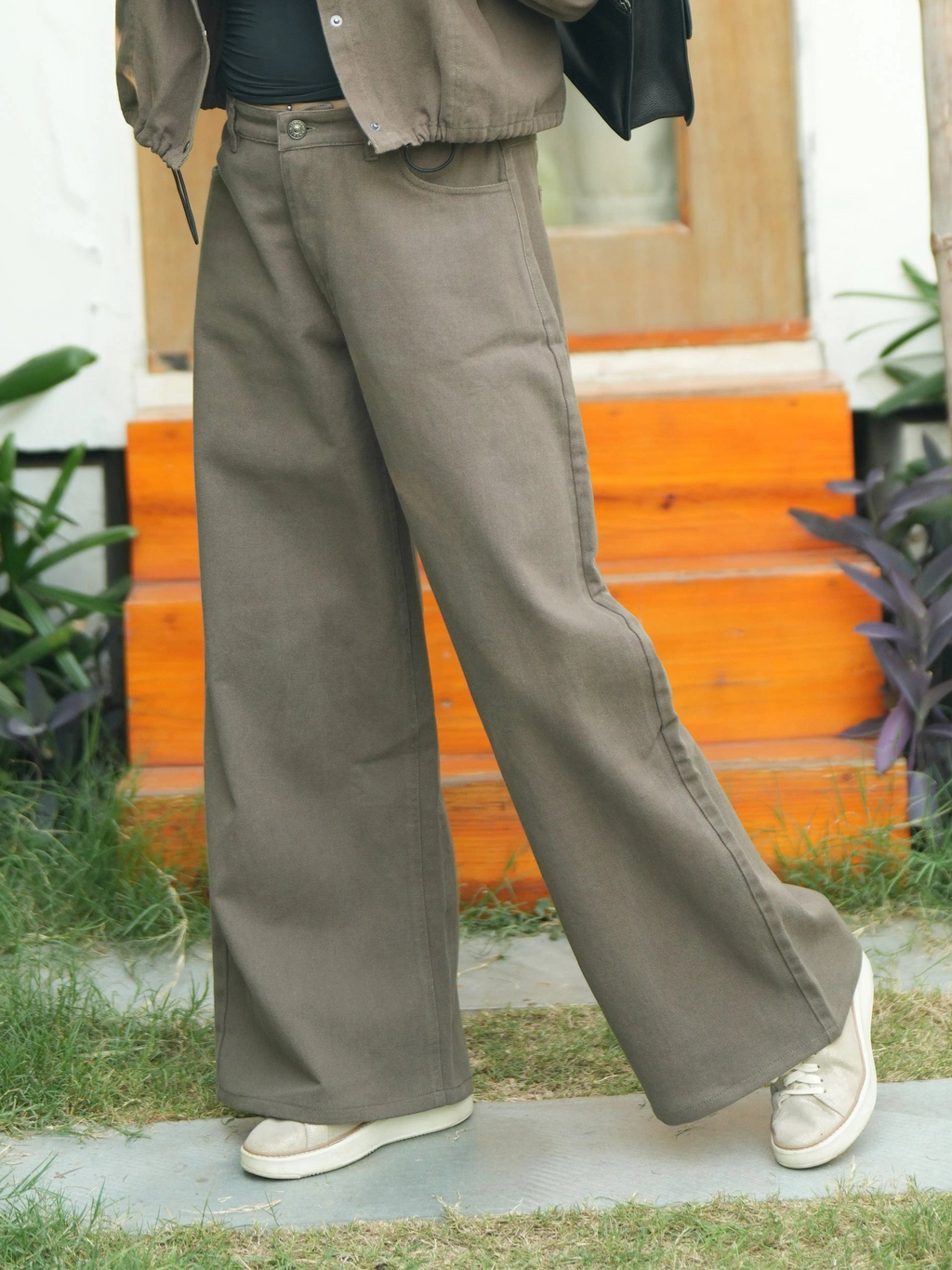 London Denim Wide-leg Jeans