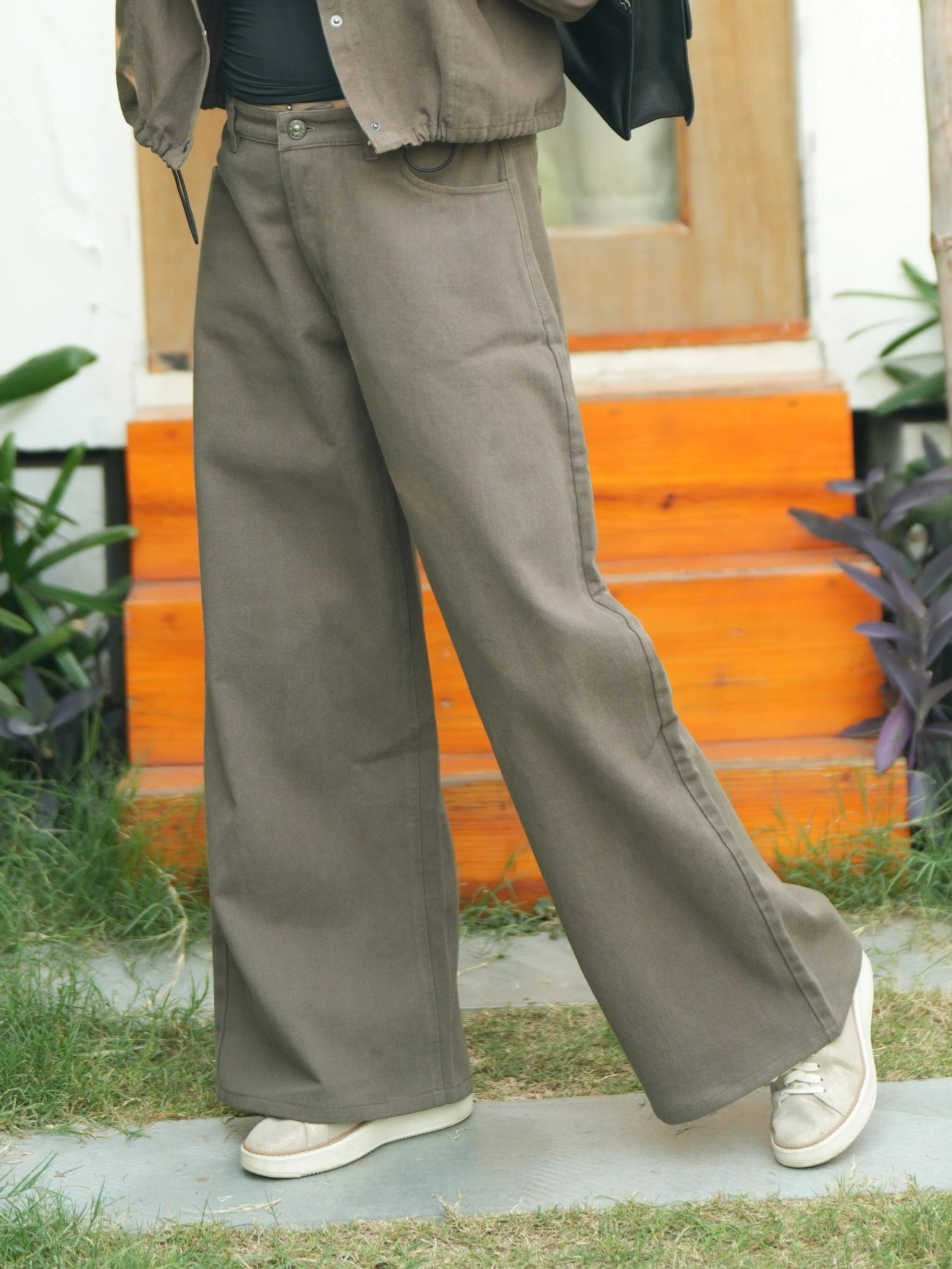 London Denim Wide-leg Jeans